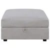 CoasterElevations 551513 Cambria - Square Upholstered Storage Ottoman - Gray