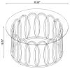 CoasterEssence 708058 Monett - Round Glass Top Coffee Table - Chocolate Chrome