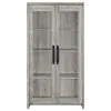 CoasterEssence 950783 Alejo - 2 Door Engineered Wood Tall Cabinet - Gray Driftwood