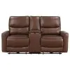 Coaster Fine Furniture 610265P Greenfield - Upholstered Power Reclining Loveseat - Saddle Brown