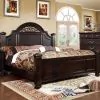 Furniture of America CM7129Q-BED Syracuse - Queen Bed - Dark Walnut