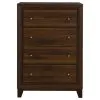 Coaster Fine Furniture 223445 Welsley - 4-Drawer Chest Of Drawers - Walnut