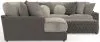 Jackson Furniture Industries 4047/73/59/30/75/28-29 Canyon - 4 Piece Sectional With Cuddler Seat Cushions, Included Accent Pillows And Cocktail Ottoman (Left Side Facing Chaise) - Umber