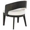 Coaster Fine Furniture 115393 Leandro - Upholstered Dining Arm Chair (Set of 2) - Burnished Black / Cream