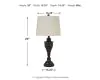 Ashley Furniture L204024 Darlita - Metal Table Lamp (Set of 2) - Bronze Finish