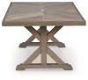 Ashley Furniture PCP790-625 Laguna Heights - Rectangular Dining Table With Umbrella Option - Beige