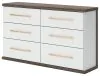 Ashley Furniture PCB1108-31 Kendanport - Six Drawer Dresser - Brown / White