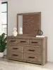 Ashley Furniture PCB2844B1 Ashley Furniture PCB2844B1 Oliandon - Dresser And Mirror - Light Brown
