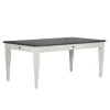Liberty Furniture 417-T4072 Allyson Park - Rectangular Leg Table - Wirebrushed White / Charcoal
