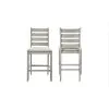 New Classic D1652-22 Pascal - Ladderback Counter Chair (Set of 2) - Driftwood