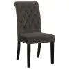 CoasterEssence 115172 Alana - Velvet Upholstered Dining Side Chair (Set of 2) - Brown