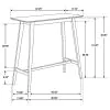 CoasterEveryday 101436 Finnick - Rectangular Pub Height Bar Table - Walnut
