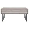CoasterEveryday 801999 Analiese - 4-Drawer Writing Desk - Gray Driftwood