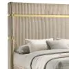 Coaster Fine Furniture 224731Q Lucia - Upholstered Queen Wingback Bed - Beige