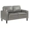 Coaster Fine Furniture 508365-S2 Ruth - 2 Piece Upholstered Track Arm Sofa Set - Gray