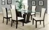 Furniture of America CM3710WH-SC-2PK Manhattan - Side Chair (Set of 2) - Dark Cherry / White