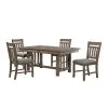 New Classic 40-3412-D4C Harrisburg - Dining Table & 4 Chairs - Brown