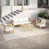 New Classic 60-G5511-S5S New Classic 60-G5511-S5S Wesley - 5 Piece Outdoor (Sofa & 2 Chairs & Coffee & End Table) - White