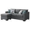 CoasterEveryday 504779 Storey - Upholstered Sleeper Sectional Chaise Sofa - Gray