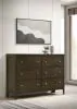 Coaster Fine Furniture 224423 Wilkes - 6-Drawer Dresser Cabinet - Dark Cocoa