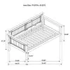 Coaster Fine Furniture 300675-SET Oakdale - Wood Twin Daybed with Trundle - Rustic Honey