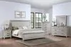New Classic 00-B3941-25C New Classic 00-B3941-25C Silver Sands - 6/0 Western King 5 Piece Bedroom Set (Bed, Dresser, Mirror, Chest, Nightstand) - Gray