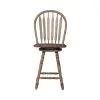 Liberty Furniture 186-B100324 Carolina Crossing - Windsor Swivel Counter Chair - Antique Honey