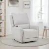 Coaster Fine Furniture 610524PP Sylmar - Chenille Upholstered Dual Power Lift Recliner - Dove Gray
