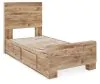 Ashley Furniture B1050B28 Ashley Furniture B1050B28 Hyanna - Twin Panel Bed With 2 Side Storage - Tan