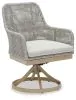 Ashley Furniture P798-602A Seton Creek - Swivel Chair With Cushion (Set of 2) - Gray