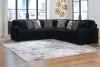 Ashley Furniture 98103S6 Ashley Furniture 98103S6 Midnight-Madness - 3-Piece Sectional - Onyx