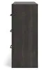 Ashley Furniture PCB2108-31 Hollivern - Six Drawer Dresser - Dark Gray