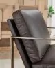 Ashley Furniture A3000763 Bradett - Accent Chair - Dark Brown / Gold Finish