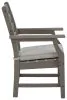 Ashley Furniture P802-601A Visola - Arm Chair With Cushion (Set of 2) - Gray