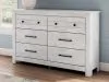Ashley Furniture PCB1171-31 Makidern - Six Drawer Dresser - Whitewash