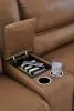 Ashley Furniture PCU62606S19 Ashley Furniture PCU62606S19 DeepWakes - 6-Piece Power Reclining Sectional With LAF Press Back Power Chaise And Storage Console - Caramel