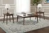 New Classic T1821-3P-BRN Reid - 3 Piece Occasional Set (1 Coffee & 2 End Tables) - Walnut