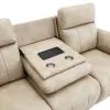 ACME LV07410 ACME LV07410 Elison - Power Motion Sofa With Drop Table - Dark Beige Polished Microfiber