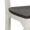 Liberty Furniture 417-C1500S Allyson Park - Slat Back Side Chair - Wirebrushed White / Charcoal