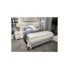 Riverside Furniture 30795-30796-30772 Riverside Furniture 30795-30796-30772 Rosalie - King Upholstered Bed - Blue / White