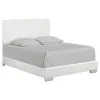 CoasterEssence 203501KE-S4L Felicity - 4 Piece Upholstered Eastern King Bedroom Set - White High Gloss