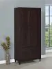 CoasterEveryday 950724 Wadeline - 2 Door Tall Accent Storage Cabinet - Rustic Tobacco