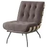 Coaster Fine Furniture 907503 Aloma - Upholstered Tufted Armless Accent Chair - Brown