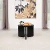 Coaster Fine Furniture 709677 Cordova - Round Solid Wood End Table - Black