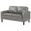 Coaster Fine Furniture 508366 Ruth - Upholstered Track Arm Loveseat - Gray