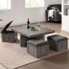 Furniture of America CM4326E May - End Table - Brown Cherry