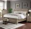 Furniture of America CM7568EK-BED Wells - Eastern King Bed - Gray