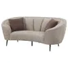 Coaster Fine Furniture 504838 Ellorie - Upholstered Channel Back Curved Loveseat - Beige