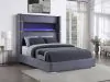 Coaster Fine Furniture 306030Q Tisdall - Upholstered Queen Fireplace Bed - Gray