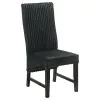 Coaster Fine Furniture 106387 Barrand - Upholstered Dining Side Chair (Set of 2) - Black